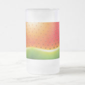 Wassermelone mit Samen-Hintergrund Mattglas Bierglas (Mittel)