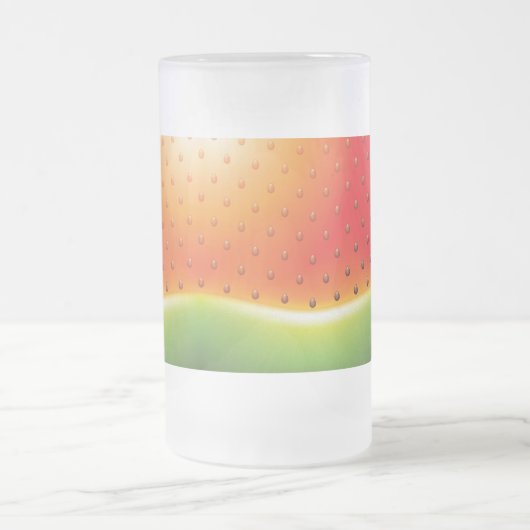 Wassermelone mit Samen-Hintergrund Mattglas Bierglas (Mittel)