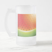 Wassermelone mit Samen-Hintergrund Mattglas Bierglas (Links)
