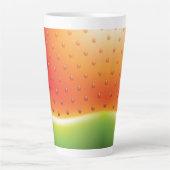 Wassermelone mit Samen-Hintergrund Milchtasse (Vorderseite)