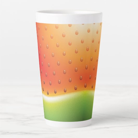 Wassermelone mit Samen-Hintergrund Milchtasse (Vorderseite)