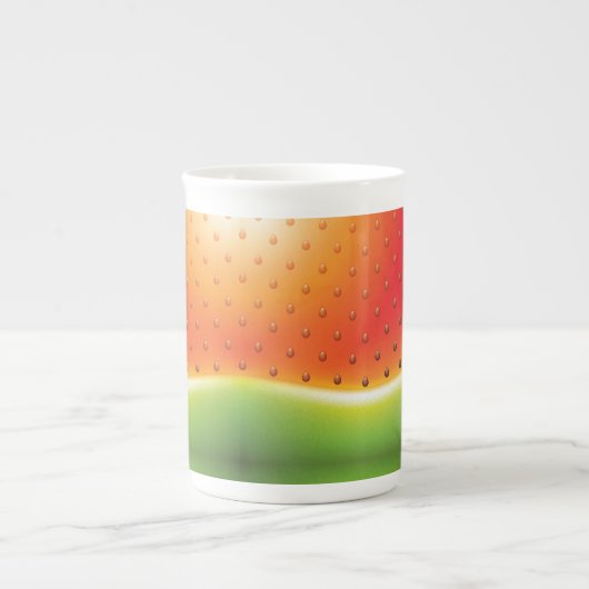 Wassermelone mit Samen-Hintergrund Porzellantasse (Vorderseite)