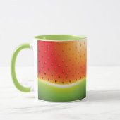 Wassermelone mit Samen-Hintergrund Tasse (Links)
