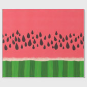 Wassermelone mit Samen-Muster Geschenkpapier (Flach)