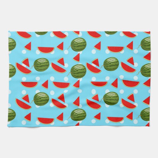 Wassermelone mit Scheibe Geschirrtuch (Horizontal)