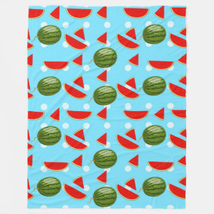 Wassermelone mit Slice Fleecedecke