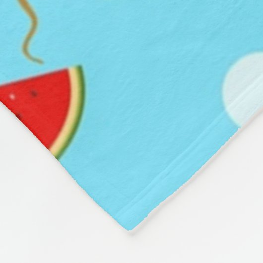 Wassermelone mit Slice Fleecedecke (Ecke)