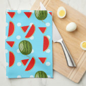 Wassermelone mit Slice Geschirrtuch (Viertel Falte)