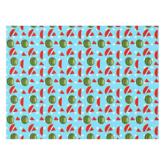 Wassermelone mit Slice Tischdecke (Vorderseite (Horizontal))
