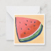 Wassermelone Mitteilungskarte (Vorderseite)