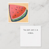 Wassermelone Mitteilungskarte (Vorne/Hinten)