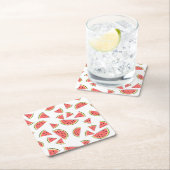 Wassermelone Multi Rechteckiger Pappuntersetzer (Vor Ort)