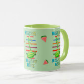 WASSERMELONE MUSIC FUSION DESIGNIERTE TASSE (VorderseiteRechts)