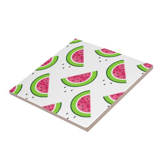 Wassermelone Muster 2 Fliese (Seite)