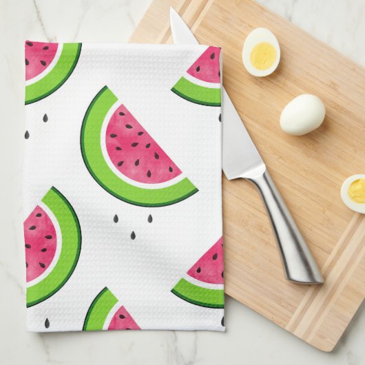 Wassermelone Muster 2 Geschirrtuch (Viertel Falte)