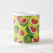Wassermelone Muster 2 Jumbo-Tasse (Vorderseite)