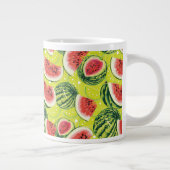 Wassermelone Muster 2 Jumbo-Tasse (Rechts)