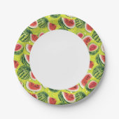 Wassermelone Muster 2 Pappteller (Vorderseite)