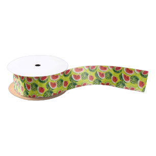 Wassermelone-Muster 2 Satinband