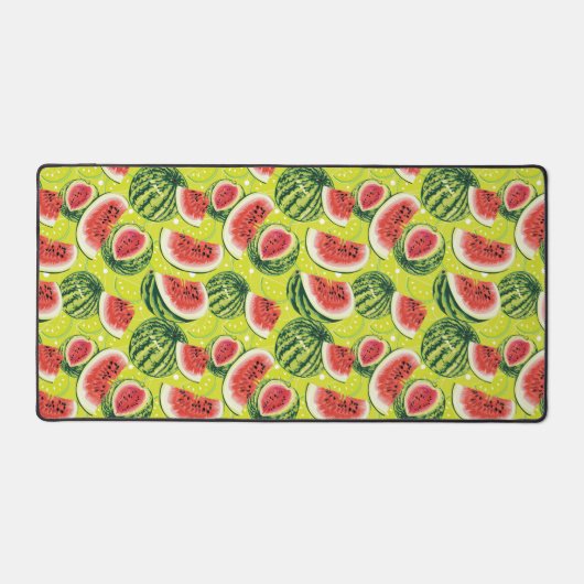 Wassermelone Muster 2 Schreibtischunterlage (Vorderseite)