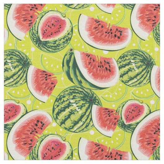 Wassermelone-Muster 2 Stoff (Nahaufnahme)