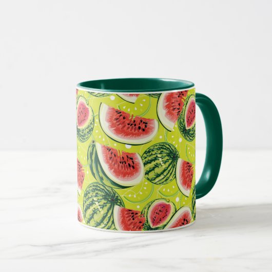 Wassermelone-Muster 2 Tasse (VorderseiteRechts)