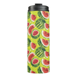 Wassermelone Muster 2 Thermosbecher