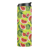 Wassermelone Muster 2 Thermosbecher (Nach links gedreht)