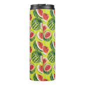 Wassermelone Muster 2 Thermosbecher (Rückseite)