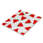 Wassermelone Muster Dreiecke Fliese (Seite)