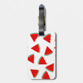Wassermelone Muster Dreiecke Gepäckanhänger (Rückseite vertikal)