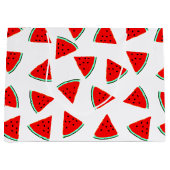 Wassermelone Muster Dreiecke Große Geschenktüte (Vorderseite)