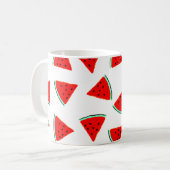 Wassermelone Muster Dreiecke Kaffeetasse (Vorderseite Links)