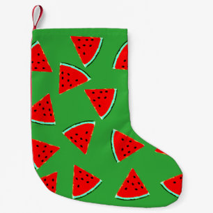 Wassermelone Muster Dreiecke Kleiner Weihnachtsstrumpf