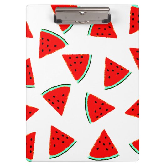Wassermelone Muster Dreiecke Klemmbrett (Vorderseite)