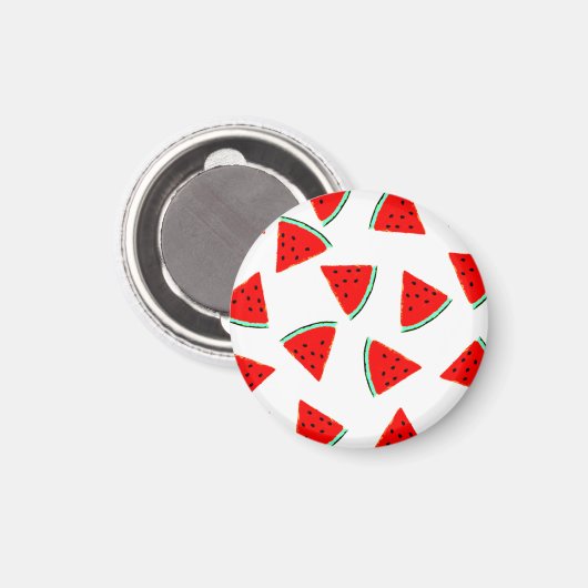 Wassermelone Muster Dreiecke Magnet (Vorderseite/Rückseite)