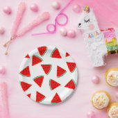 Wassermelone Muster Dreiecke Pappteller (Party)