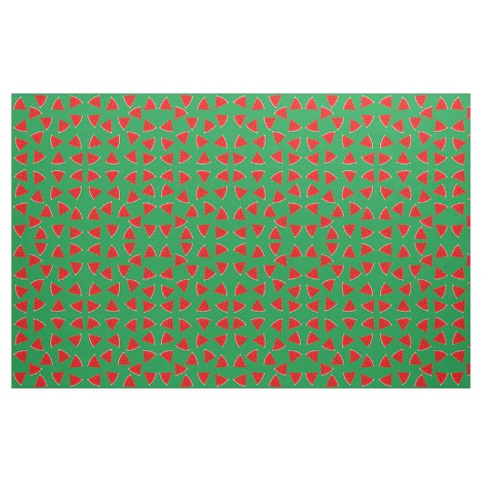 Wassermelone Muster Dreiecke Stoff (Fat Quarter (45,7 x 55,9 cm))