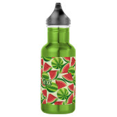 Wassermelone Muster Edelstahl Wasserflasche (Rechts)