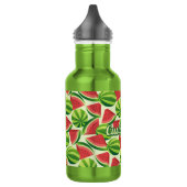 Wassermelone Muster Edelstahl Wasserflasche (Links)