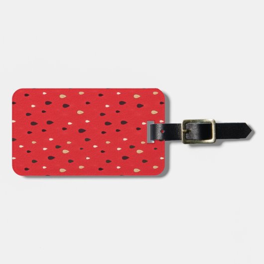 Wassermelone-Muster Gepäckanhänger (Vorderseite horizontal)