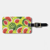 Wassermelone-Muster Gepäckanhänger (Vorderseite horizontal)