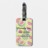 Wassermelone-Muster Gepäckanhänger (Rückseite vertikal)
