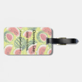 Wassermelone-Muster Gepäckanhänger (Rückseite horizontal)