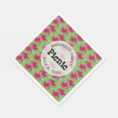 Wassermelone-Muster-Hintergrund-Familien-Picknick Serviette (Ecke)