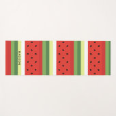 Wassermelone Muster individuelle Name Yogmatte Yogamatte (Vorderseite (Horizontal))