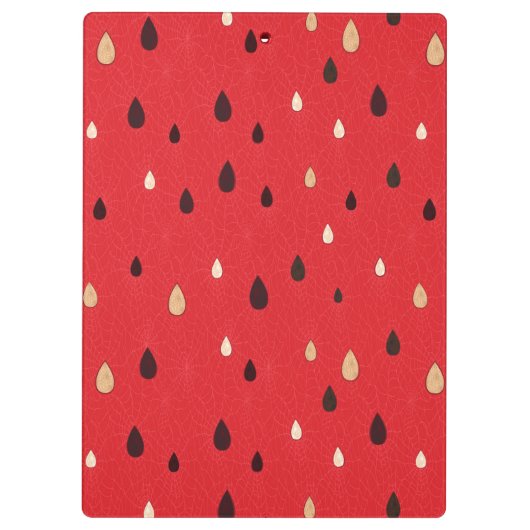 Wassermelone-Muster Klemmbrett (Rückseite)