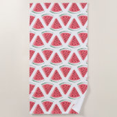 Wassermelone Muster Niedlich Pink Summer Fruit Strandtuch (Vorderseite)