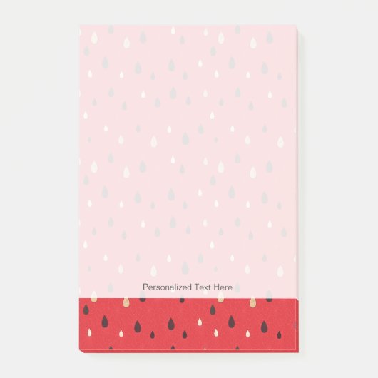 Wassermelone-Muster Post-it Klebezettel (Vorderseite)