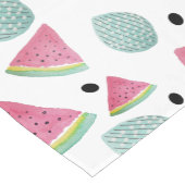 Wassermelone Muster Wasserfarbe Handgestrichen Kurzer Tischläufer (Ecke)